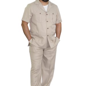 Coordinado de vestir - Manga Corta - Color Beige